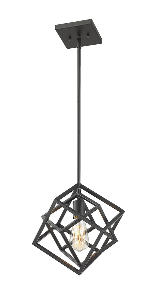 Pendant Z-Lite 457MP-MB Matte Black Euclid 1 Light Pendant Z-Lite