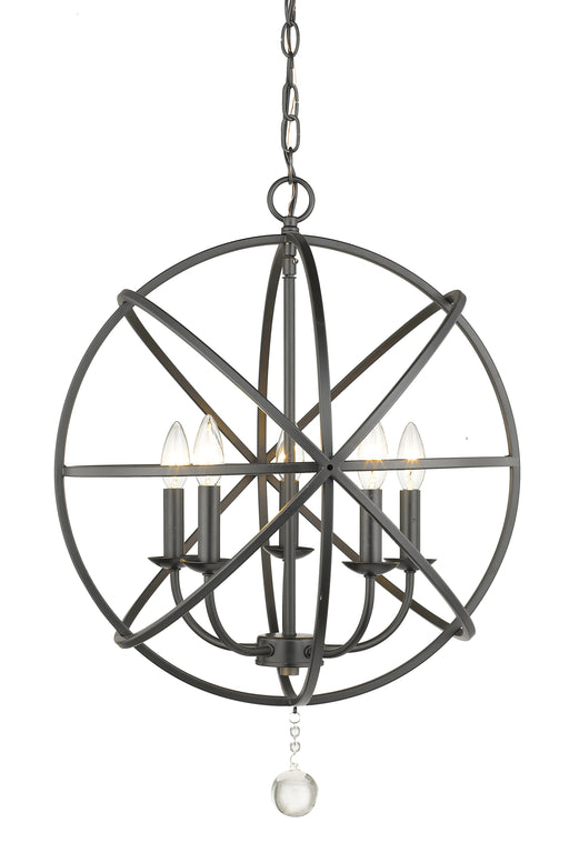 Chandelier Z-Lite 458-20MB Matte Black Tull 5 Light Chandelier Z-Lite