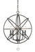 Chandelier Z-Lite 458-20MB Matte Black Tull 5 Light Chandelier Z-Lite