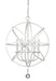 Chandelier Z-Lite 458-20MW Matte White Tull 5 Light Chandelier Z-Lite