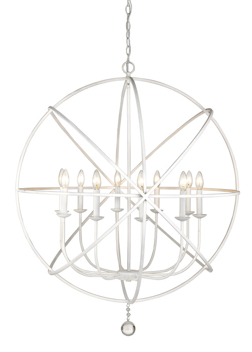 Chandelier Z-Lite 458-36MW Matte White Tull 10 Light Chandelier Z-Lite