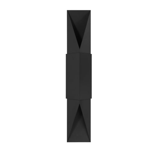 Exterior Wall Sconce Thesis 207734A Brera 30 inch 2 light Matte Black and Textured Black Exterior Wall Sconce THESIS