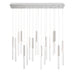 Eurofase 46771-032 Benicio 42" Polished Nickel LED Chandelier