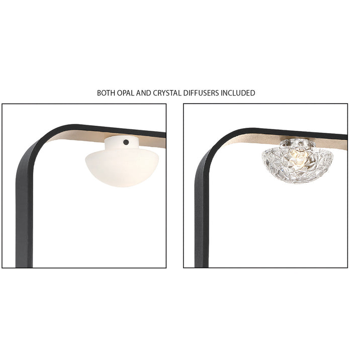 Eurofase 37076-016 Dagmar 14" Gold-Black Mix LED Wall Sconce