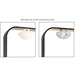Eurofase 37076-016 Dagmar 14" Gold-Black Mix LED Wall Sconce