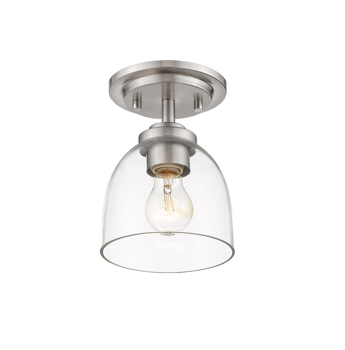 Flush Mount Z-Lite 460F1-BN Brushed Nickel Ashton 1 Light Flush Mount Z-Lite