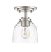 Flush Mount Z-Lite 460F1-BN Brushed Nickel Ashton 1 Light Flush Mount Z-Lite