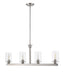 Linear Chandelier Z-Lite 462-4L-BN Brushed Nickel Savannah 4 Light Linear Chandelier Z-Lite