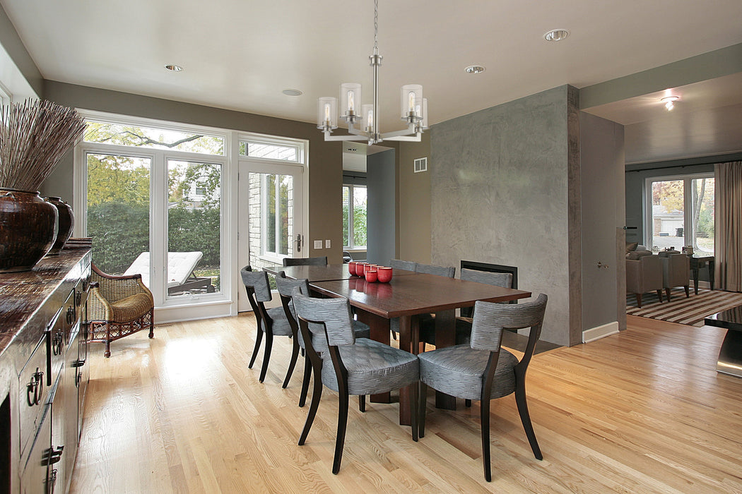 Chandelier Z-Lite 462-5BN Brushed Nickel Savannah 5 Light Chandelier Z-Lite