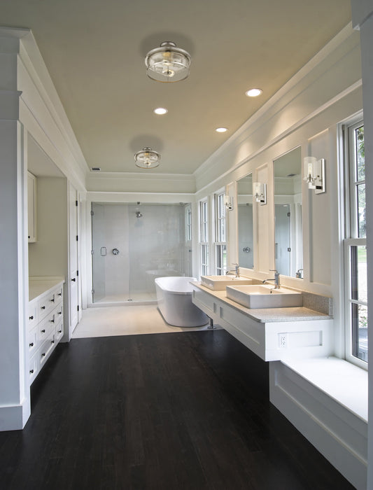 Semi Flush Mount Z-Lite 462SF14-CH Chrome Savannah 2 Light Semi Flush Mount Z-Lite