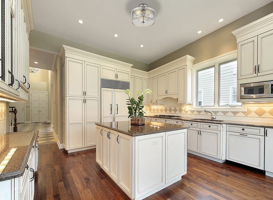 Semi Flush Mount Z-Lite 462SF16-BN Brushed Nickel Savannah 3 Light Semi Flush Mount Z-Lite