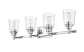 Vanity Z-Lite 464-4V-CH Chrome Bohin 4 Light Vanity Z-Lite
