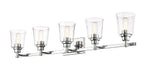 Vanity Z-Lite 464-5V-CH Chrome Bohin 5 Light Vanity Z-Lite