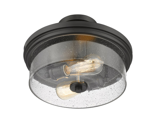 Semi Flush Mount Z-Lite 464SF-MB Matte Black Bohin 2 Light Semi Flush Mount Z-Lite
