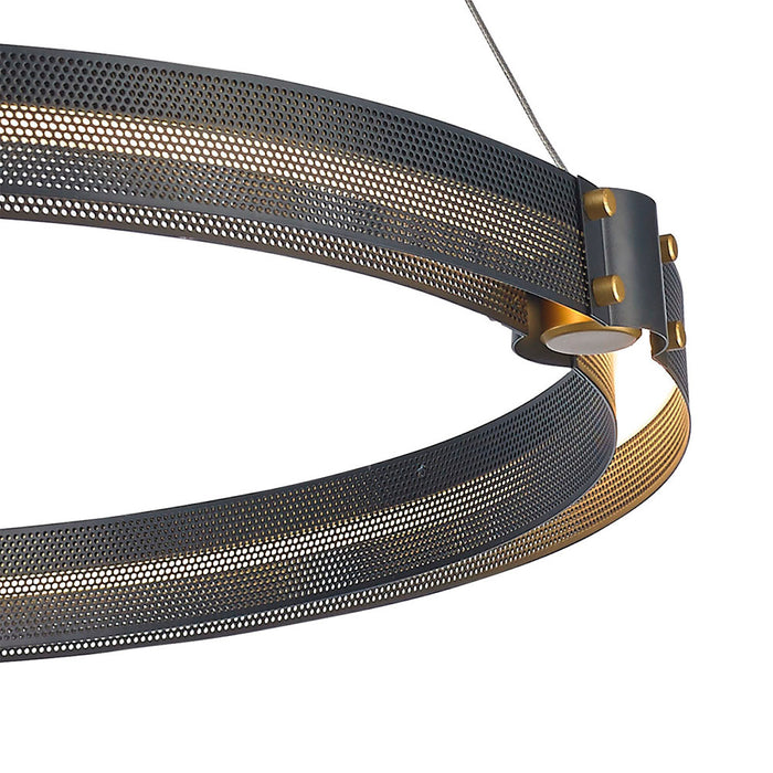 Eurofase 37385-019 Admiral 48" Gold-Black Mix LED Chandelier