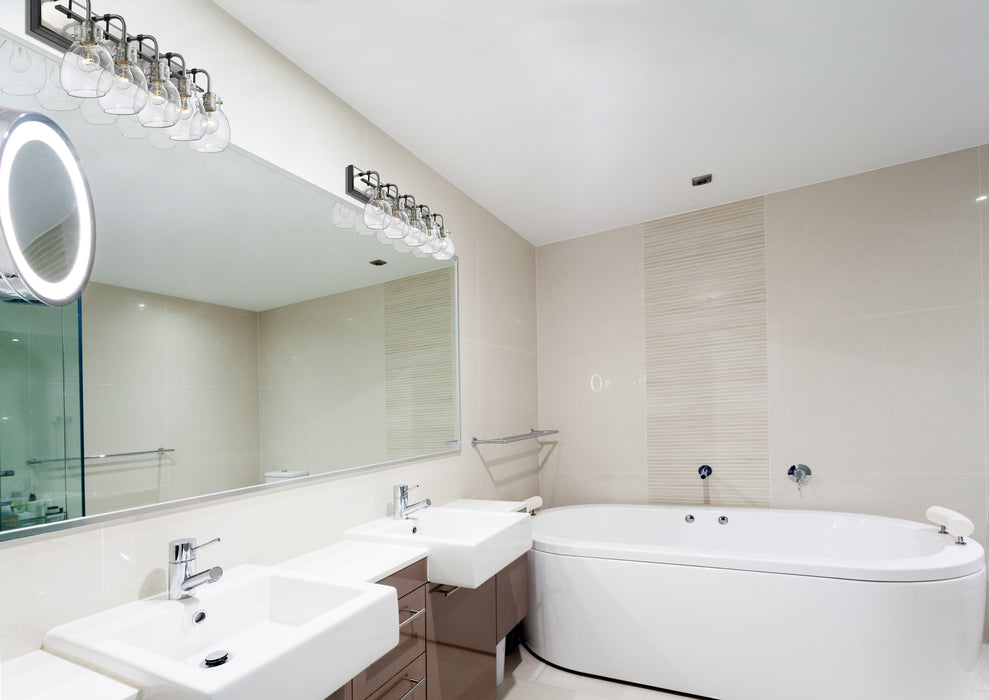 Vanity Z-Lite 466-5V-MB-BN Matte Black + Brushed Nickel Kraken 5 Light Vanity Z-Lite