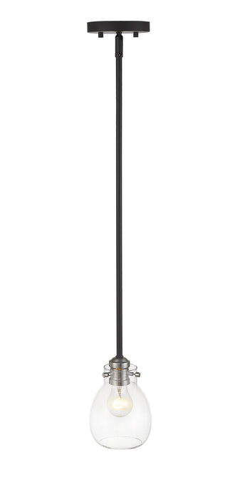 Pendant Z-Lite 466MP-MB-BN Matte Black + Brushed Nickel Kraken 1 Light Pendant Z-Lite