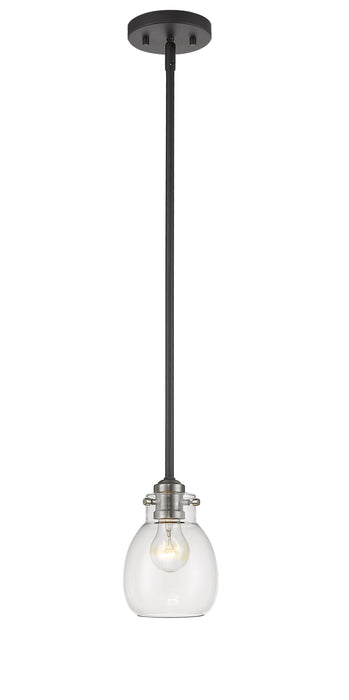 Pendant Z-Lite 466MP-MB-BN Matte Black + Brushed Nickel Kraken 1 Light Pendant Z-Lite
