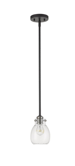 Pendant Z-Lite 466MP-MB-BN Matte Black + Brushed Nickel Kraken 1 Light Pendant Z-Lite