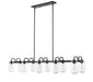 Linear Chandelier Z-Lite 471-10L-MB Matte Black Delaney 10 Light Linear Chandelier Z-Lite