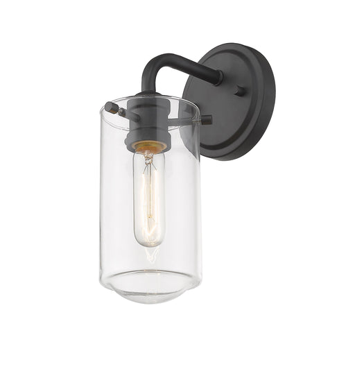 Wall Sconce Z-Lite 471-1S-MB Matte Black Delaney 1 Light Wall Sconce Z-Lite