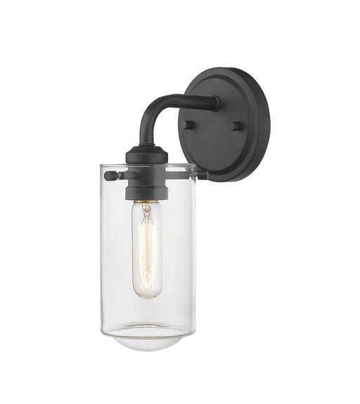 Wall Sconce Z-Lite 471-1S-MB Matte Black Delaney 1 Light Wall Sconce Z-Lite