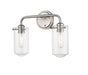 Vanity Z-Lite 471-2V-BN Brushed Nickel Delaney 2 Light Vanity Z-Lite