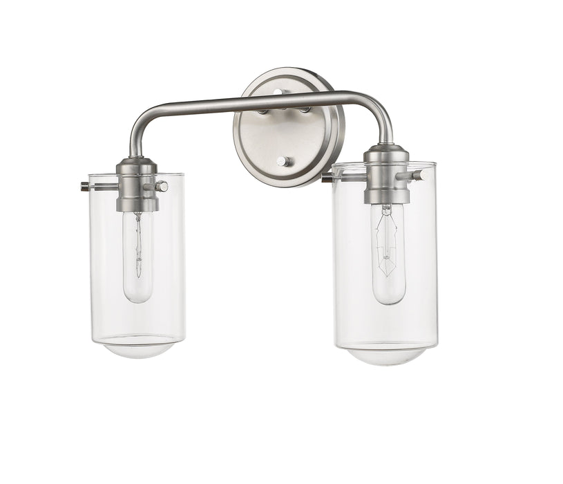 Vanity Z-Lite 471-2V-BN Brushed Nickel Delaney 2 Light Vanity Z-Lite