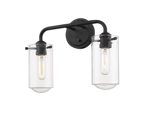 Vanity Z-Lite 471-2V-MB Matte Black Delaney 2 Light Vanity Z-Lite
