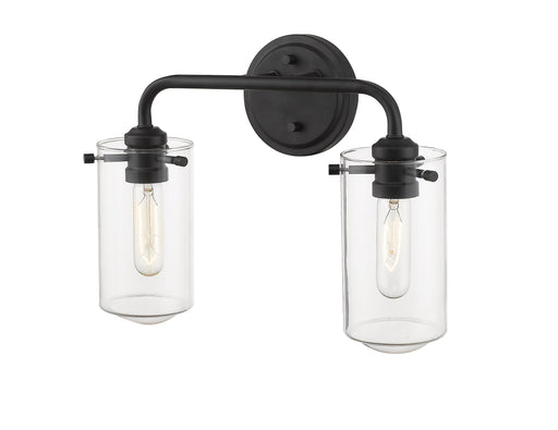Vanity Z-Lite 471-2V-MB Matte Black Delaney 2 Light Vanity Z-Lite