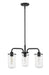Chandelier Z-Lite 471-3MB Matte Black Delaney 3 Light Chandelier Z-Lite