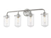 Vanity Z-Lite 471-4V-BN Brushed Nickel Delaney 4 Light Vanity Z-Lite