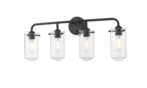 Vanity Z-Lite 471-4V-MB Matte Black Delaney 4 Light Vanity Z-Lite