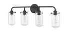 Vanity Z-Lite 471-4V-MB Matte Black Delaney 4 Light Vanity Z-Lite