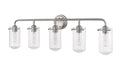 Vanity Z-Lite 471-5V-BN Brushed Nickel Delaney 5 Light Vanity Z-Lite