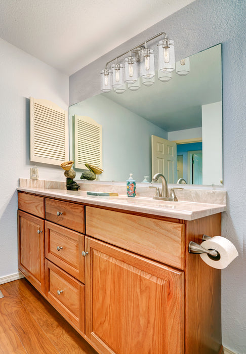 Vanity Z-Lite 471-5V-BN Brushed Nickel Delaney 5 Light Vanity Z-Lite