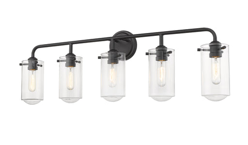 Vanity Z-Lite 471-5V-MB Matte Black Delaney 5 Light Vanity Z-Lite