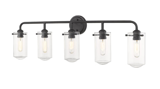 Vanity Z-Lite 471-5V-MB Matte Black Delaney 5 Light Vanity Z-Lite