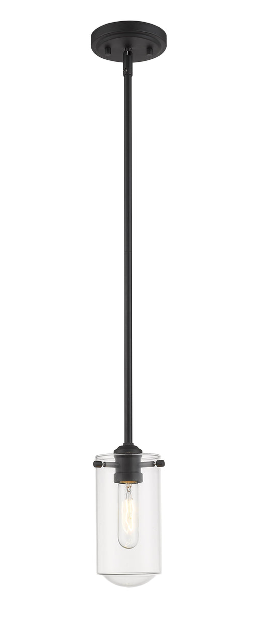 Pendant Z-Lite 471MP-MB Matte Black Delaney 1 Light Pendant Z-Lite