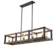 Linear Chandelier Z-Lite 472-10L-RM Rustic Mahogany Kirkland 10 Light Linear Chandelier Z-Lite
