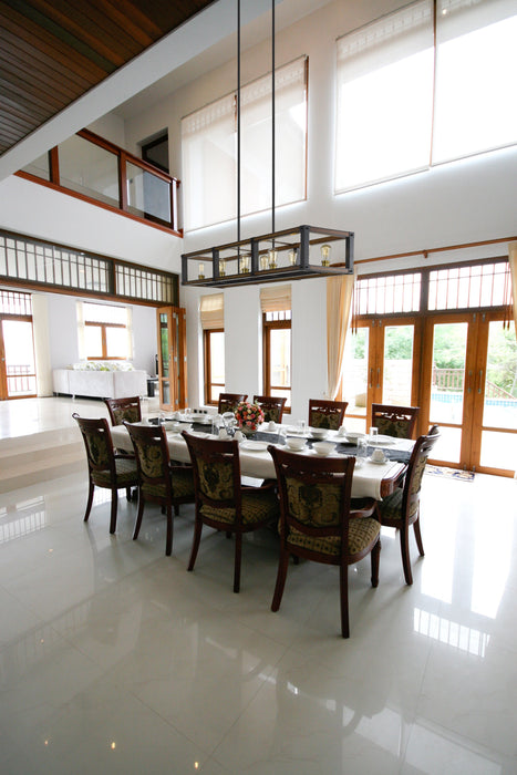 Linear Chandelier Z-Lite 472-10L-RM Rustic Mahogany Kirkland 10 Light Linear Chandelier Z-Lite