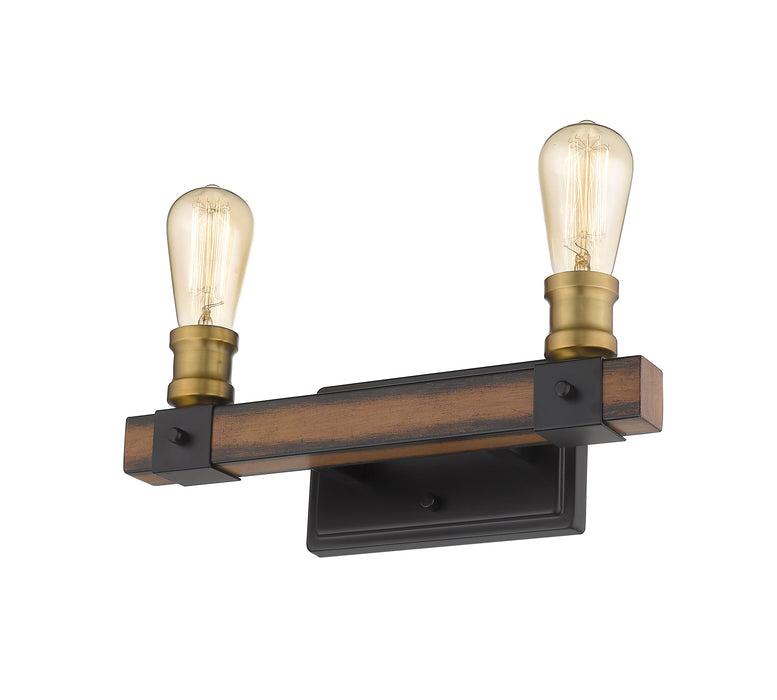 Vanity Z-Lite 472-2V-RM Rustic Mahogany Kirkland 2 Light Vanity Z-Lite