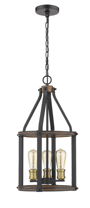 Pendant Z-Lite 472-3P-RM Rustic Mahogany Kirkland 3 Light Pendant Z-Lite