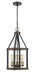Pendant Z-Lite 472-3P-RM Rustic Mahogany Kirkland 3 Light Pendant Z-Lite