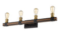 Vanity Z-Lite 472-4V-RM Rustic Mahogany Kirkland 4 Light Vanity Z-Lite