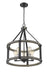 Chandelier Z-Lite 472-5D-ABB Ashen Barnboard Kirkland 5 Light Chandelier Z-Lite