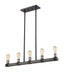 Linear Chandelier Z-Lite 472-5L-ABB Ashen Barnboard Kirkland 5 Light Linear Chandelier Z-Lite
