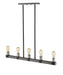 Linear Chandelier Z-Lite 472-5L-ABB Ashen Barnboard Kirkland 5 Light Linear Chandelier Z-Lite