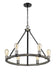 Chandelier Z-Lite 472-6ABB Ashen Barnboard Kirkland 6 Light Chandelier Z-Lite