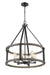 Chandelier Z-Lite 472-6D-ABB Ashen Barnboard Kirkland 6 Light Chandelier Z-Lite